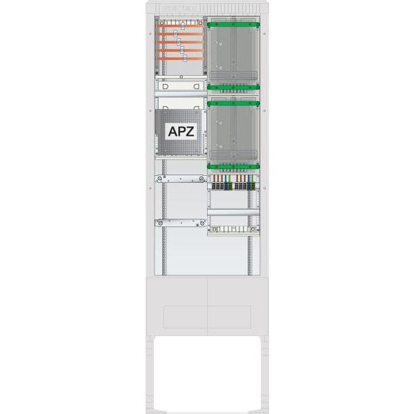 ABN SZ205ZA2501 Zähleranschlusssäule 2 ZP APZ 5pol HLAK 25mm² IP54 ZP-Abd,