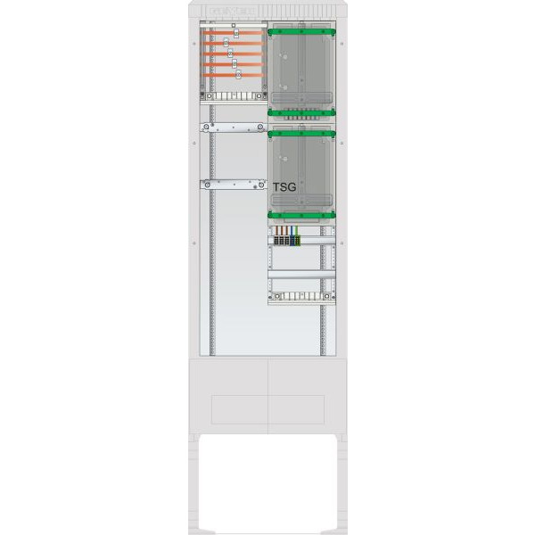 ABN SZ205ZZ1511 Zähleranschlusssäule 1 ZP TSG 5pol HLAK 25mm² IP54 ZP-Abd,