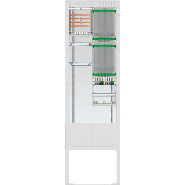 ABN SZ205ZZ2401 Zähleranschlusssäule 2 ZP 4pol HLAK 25mm² IP54 ZP-Abd,