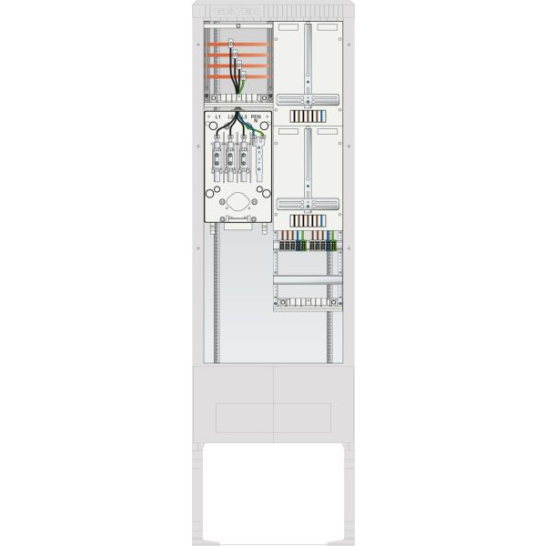 ABN SZ205ZZ2402 Zähleranschlusssäule 2 ZP 4pol HLAK 25mm² Hausanschlußkasten