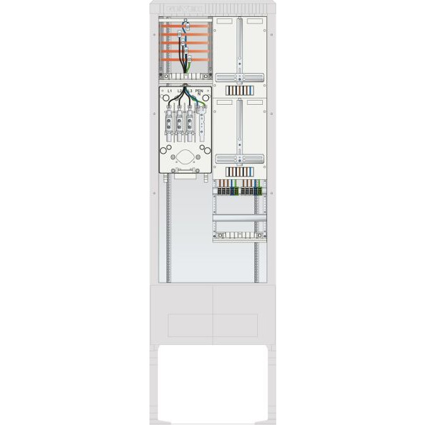 ABN SZ205ZZ2502 Zähleranschlusssäule 2 ZP 5pol HLAK 25mm² Hausanschlußkasten