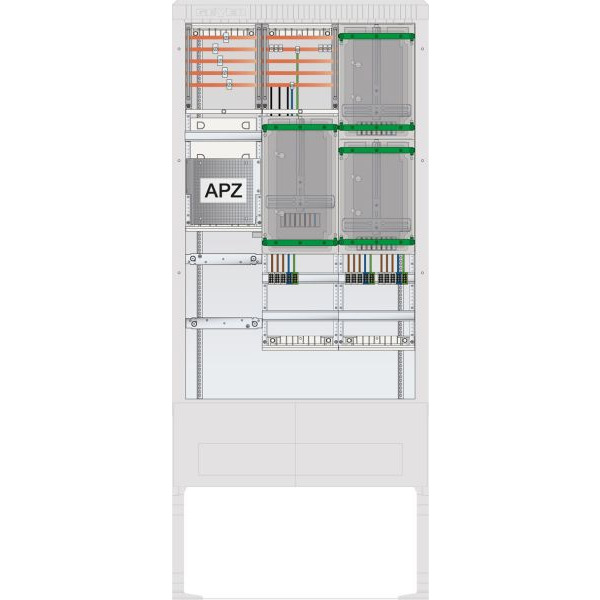 ABN SZ207ZA3501 Zähleranschlusssäule 3 ZP APZ 5pol HLAK 25mm² IP54 ZP-Abd,