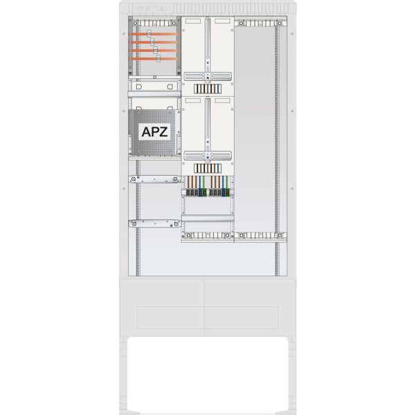 ABN SZ207ZL2400A Zähleranschlusssäule 2 ZP APZ,Leerpl, 4pol HLAK 25mm²