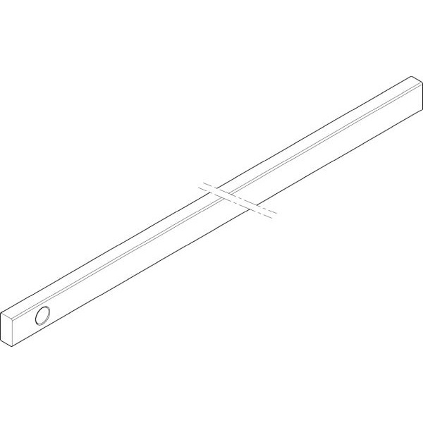 ABN XCUW122K Cu-Schiene 2FB 20x10x448mm waagrecht zwischen Trägerprofil