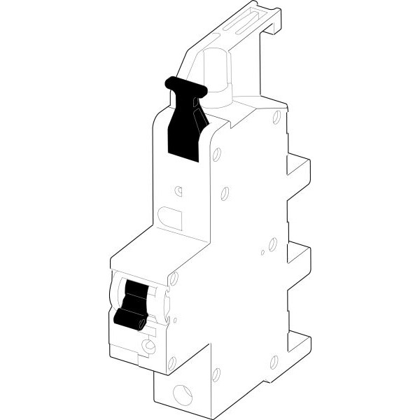 ABN XKS116L2-5 SH-Schalter/1-polig/16A SHU SammelS-Montage Charakteristik E / ABN Phase L2