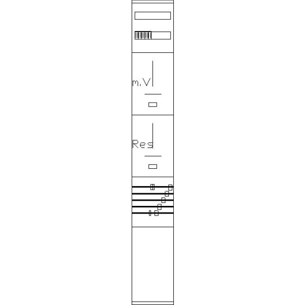 ABN Z112H705N Komplett-Zählerplatz 3Pkt BH12 DE 1Z 1R Bestückt+Verdrahtet B250xH1800mm 5-polig SS