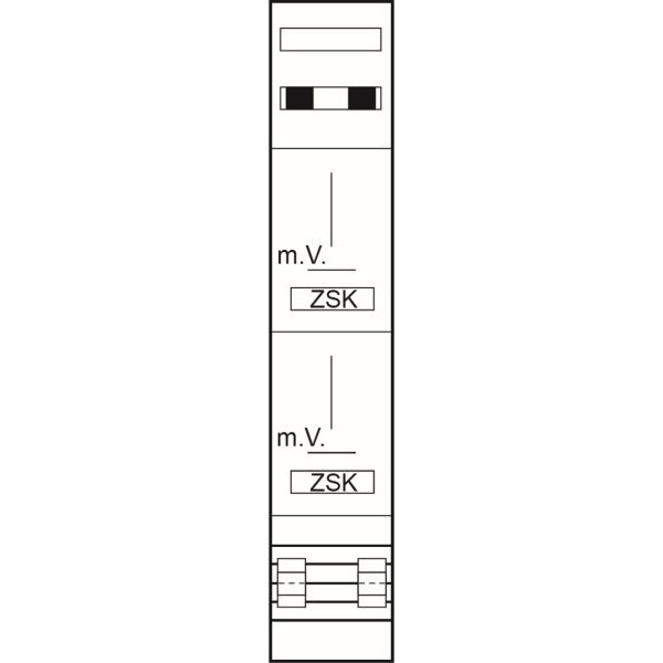 ABN Z19120L Zählerplatz 2Z 3Pkt 6x40A SAS LUX 5pol BxH 250x1350mm m,B,/m,V,