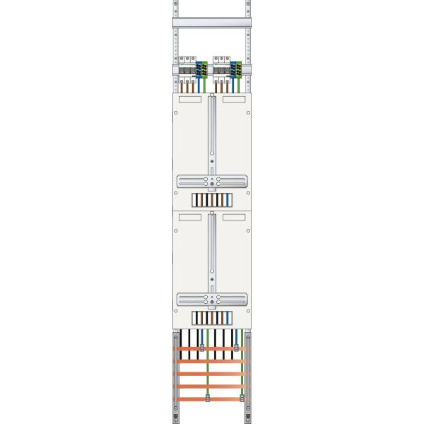 ABN Z19220 Zählerplatz 3Pkt 2Z mit sperrbarem HS 5-polig BxH 250x1350mm