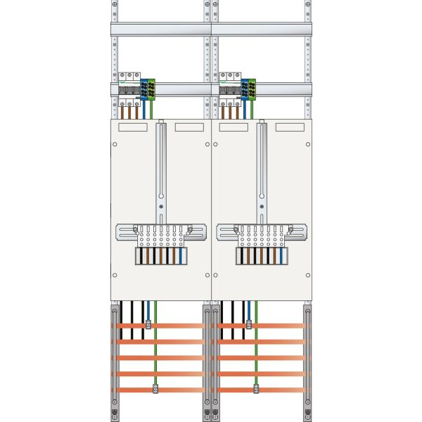 ABN Z27620 Zählerplatz 3Pkt 2Z mit sperrbarem HS/ZSK 5-polig BxH 500x1050mm