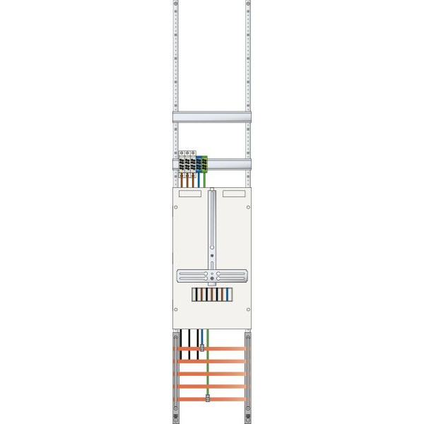 ABN ZV19210 Zählerplatz 3Pkt 1Z ohne VTR mit sperrbarem HS 5-polig BxH 250x1350mm