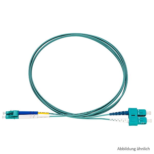 Rutenbeck 228050905 LC-D/SC-D Patchkabel OM3 aqua 5 Meter