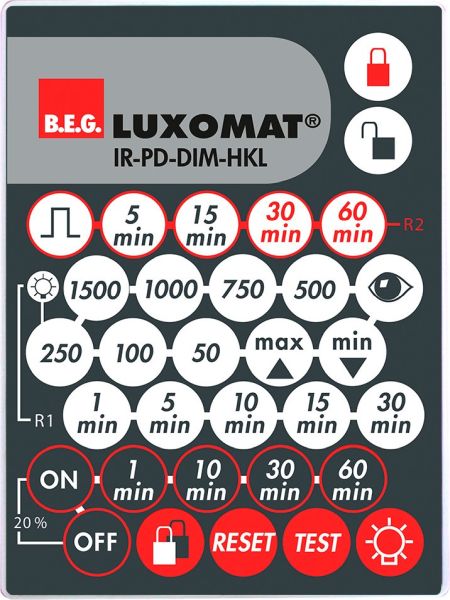 B.E.G. 92114 IR-Fernbedienung IR-PD-DIM-HKL