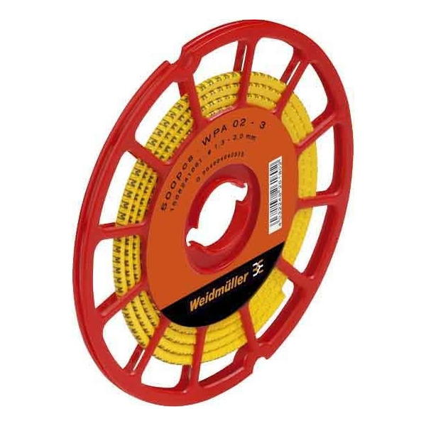Weidmüller CLI C1-3GE/SW 3 CD Leitermarkierer Zahl 3 gelb1,5-4 500 Stück