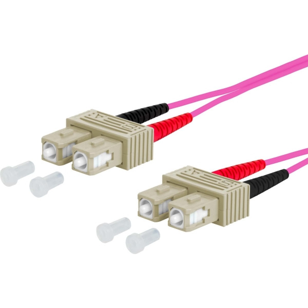 Metz Connect 151S1EOEO20E Duplexkabel SC/SC 50,0 OM4 2 Meter