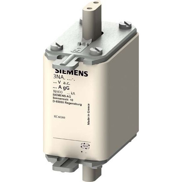 Siemens 3NA3824-7 NH-Sicherungseinsatz G00 80A 500AC/250DCV 3 Stück