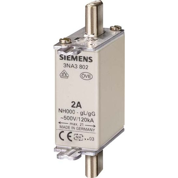 Siemens 3NA3803 NH-Sicherungseinsatz G000 10A 500AC/250DC 3 Stück