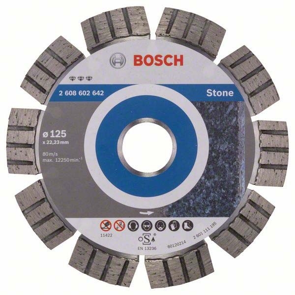 Bosch 2608602642 Diamanttrennscheibe 125x22,23x2,2x12mm