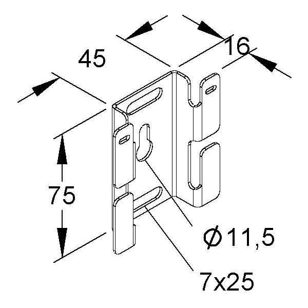 Niedax GRMB 50 E3 Montagebügel