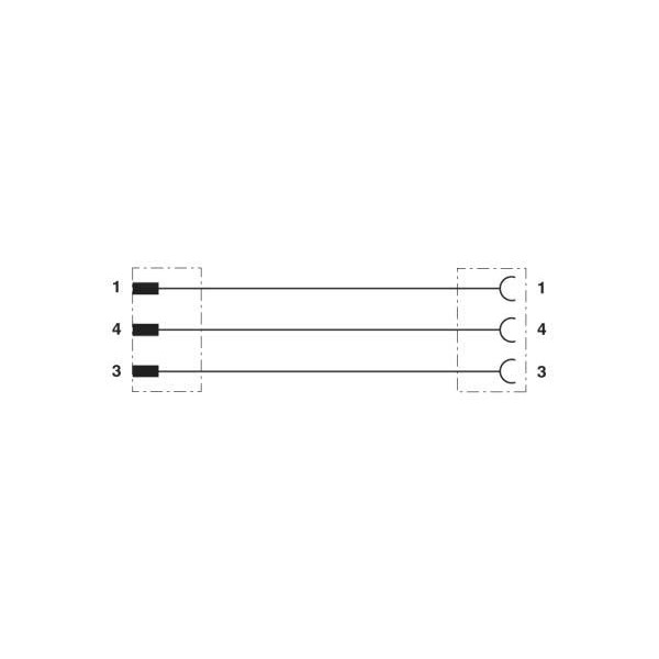 Phoenix Contact SAC-3P-M 8M 1693319 Sensor-/Aktor-Kabel 3-polig RAL7021 5 Meter